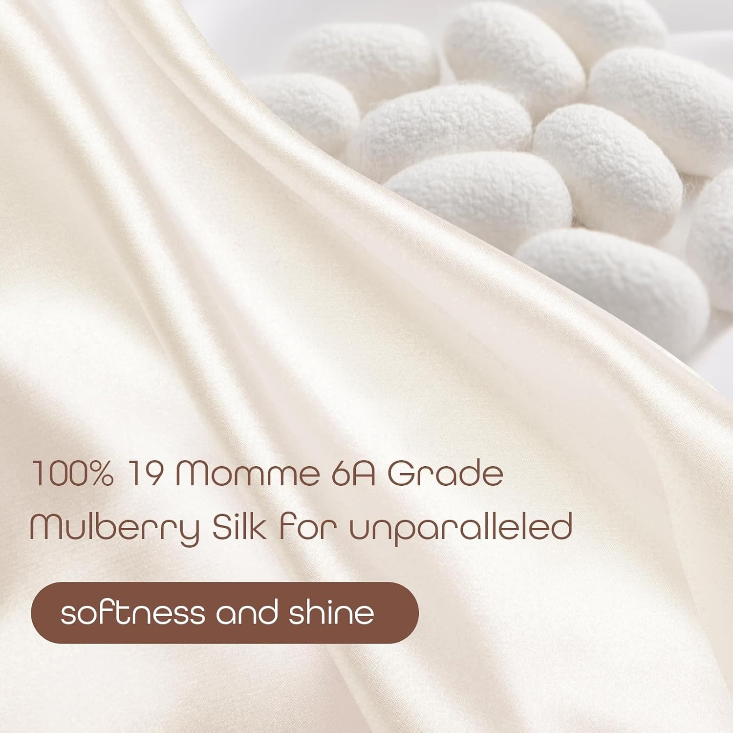 Silver 19 Momme Mulberry Silk Sleep Cap, Adjustable: image 2