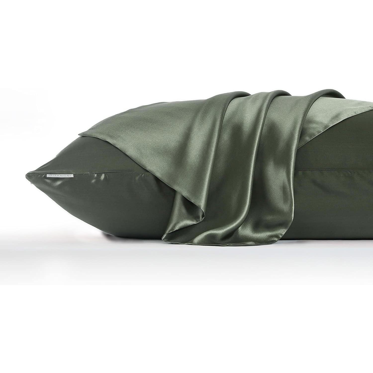 Green 22 Momme Mulberry Silk Pillowcases, King Size, 2 Pack: image 6