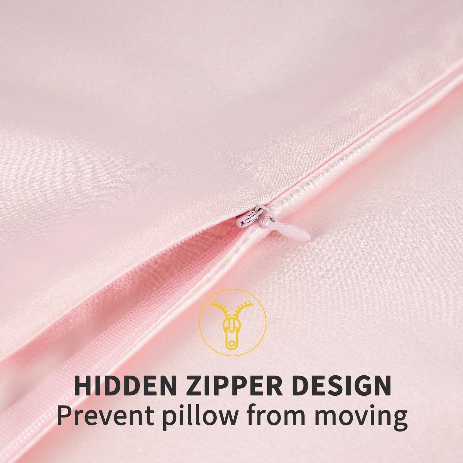 Pink Mulberry Silk Pillowcase Queen 19 Momme: image 3