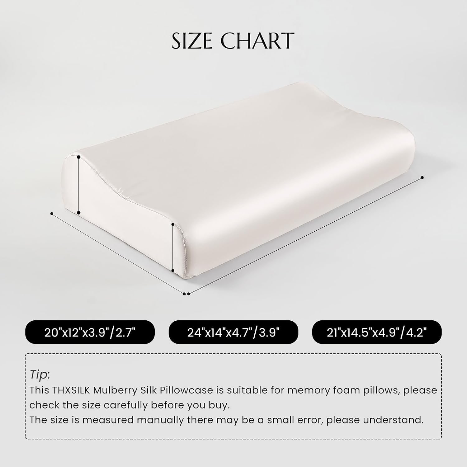 Silk Pillowcase for Contour Memory Foam Pillow: image 4