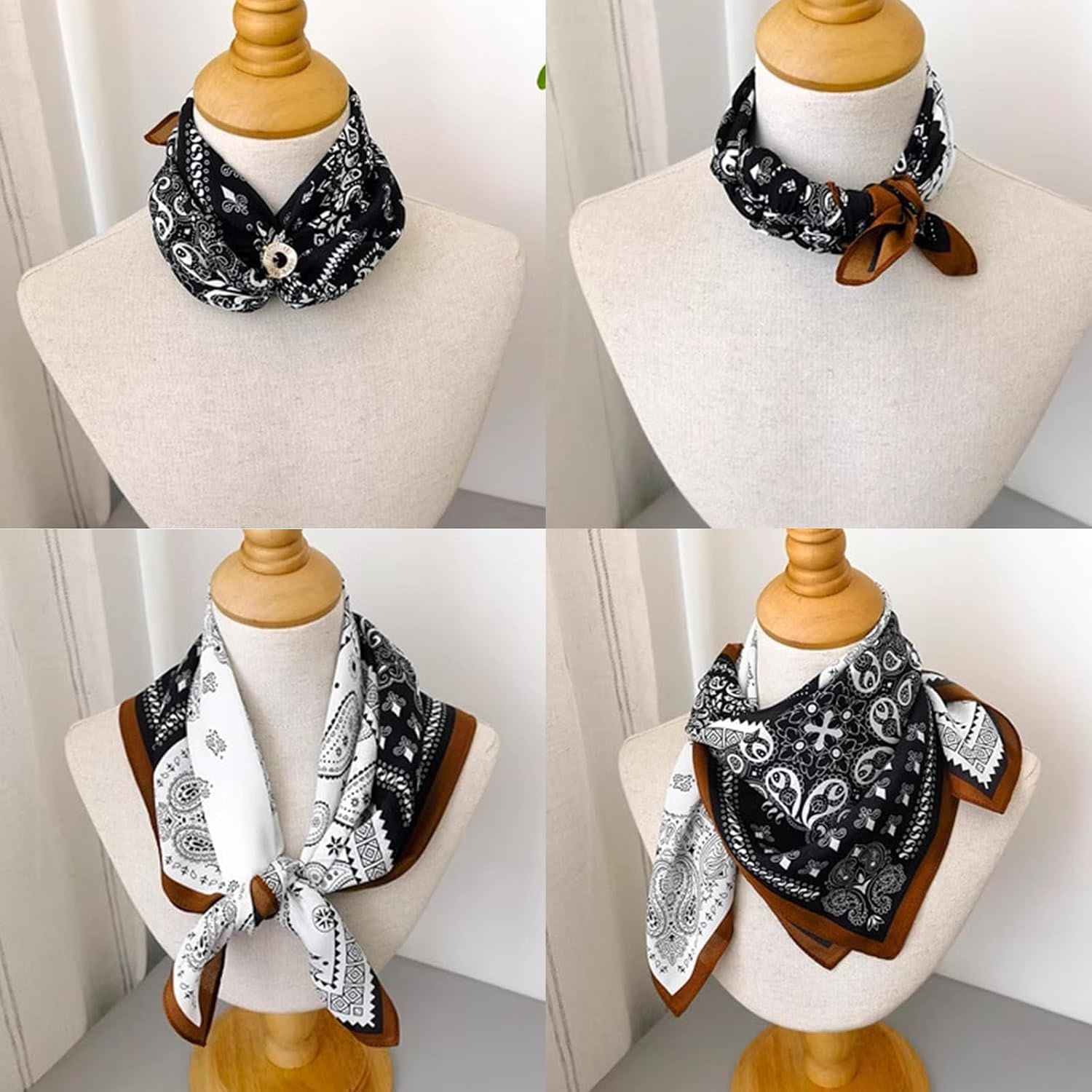 Lightweight Square Mulberry Silk Scarf 70cm: image 6