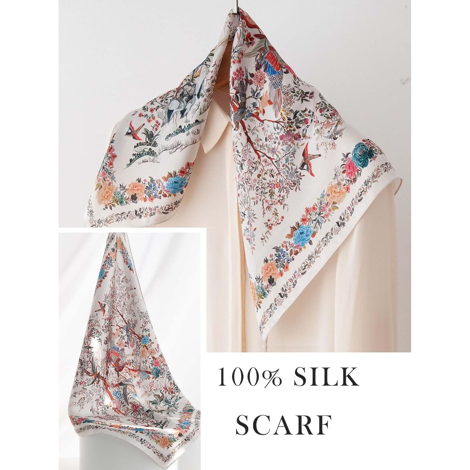 Mulberry Silk Square Scarf 21 Inch: image 6
