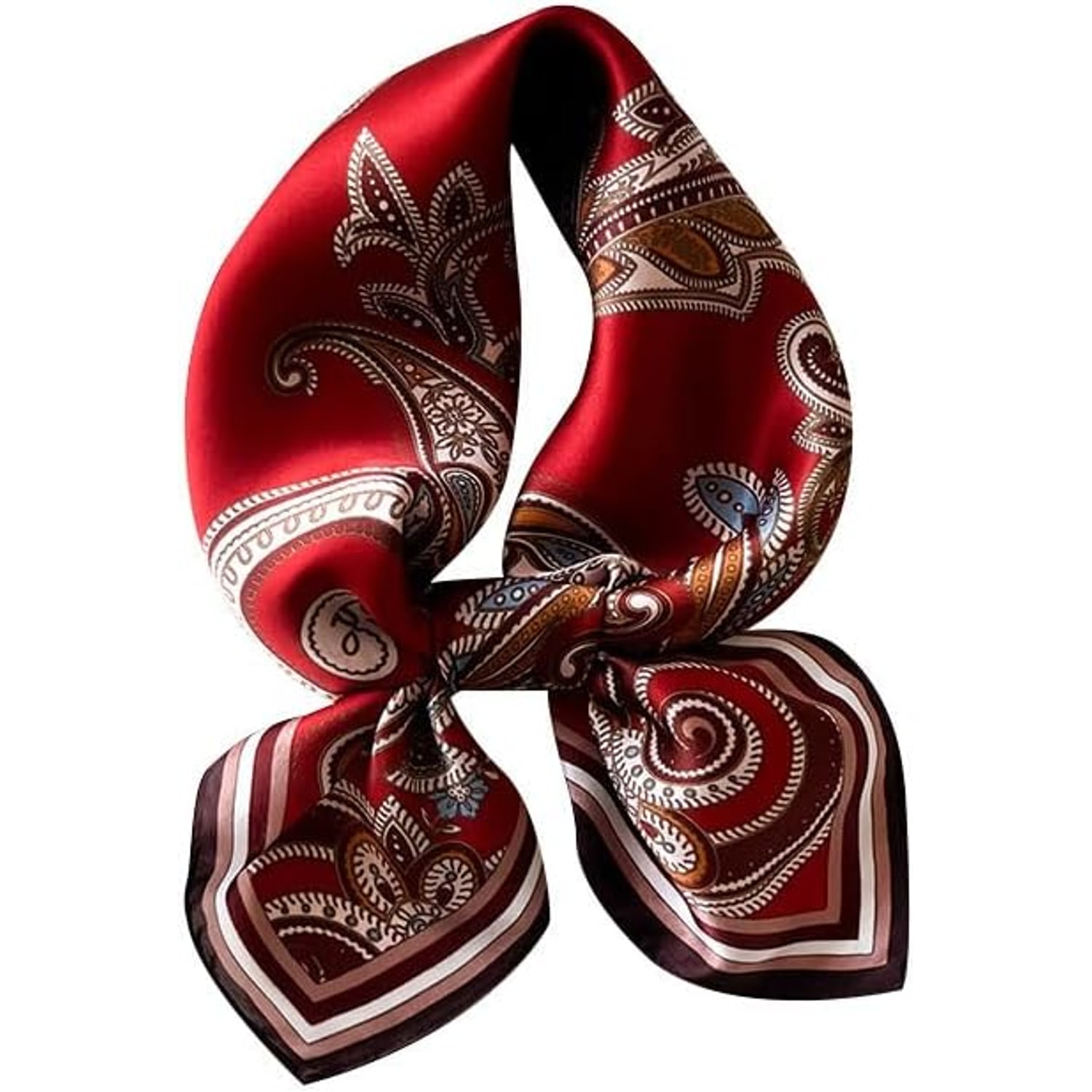 Printed Mulberry Silk Scarf 70cm Square