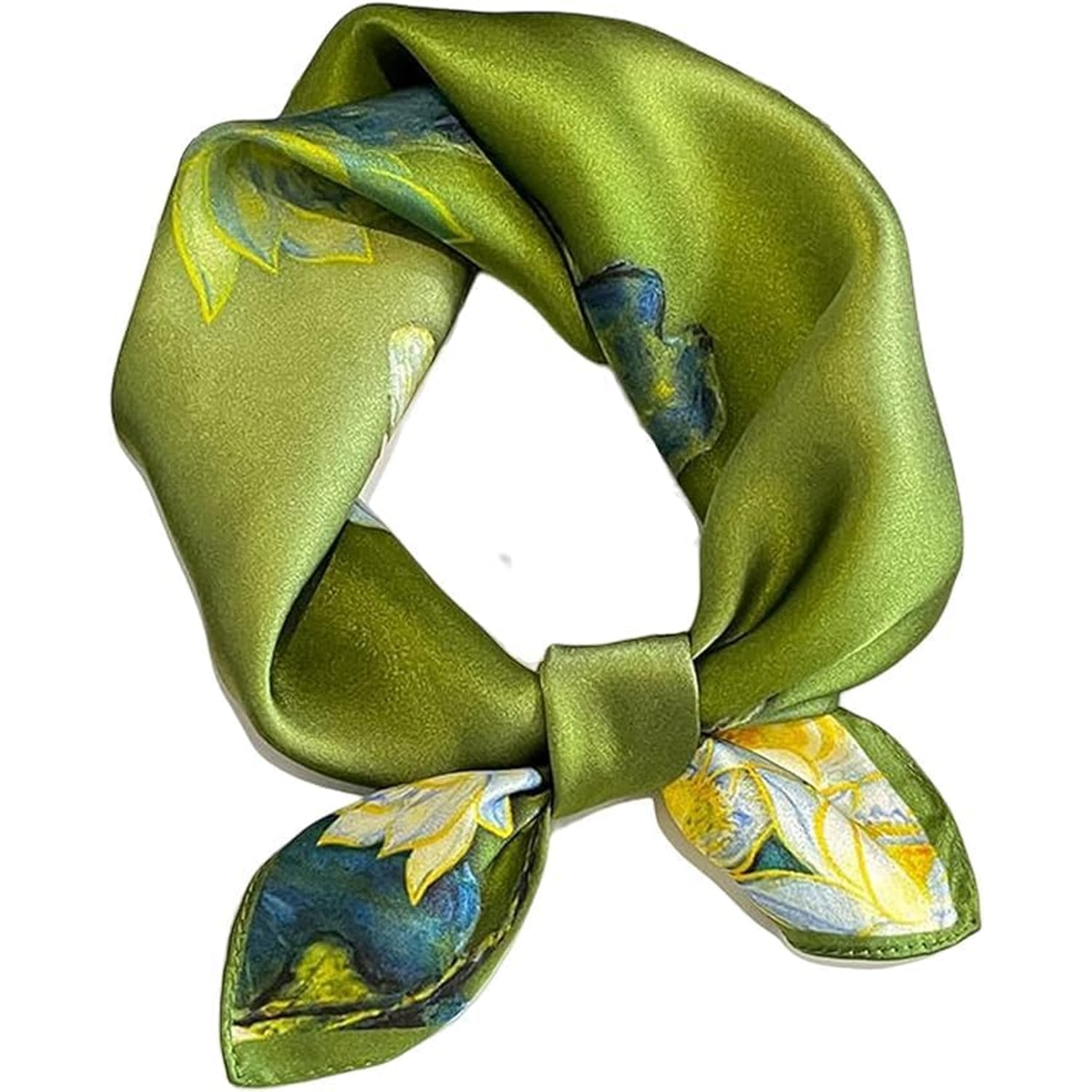 Small Square Mulberry Silk Neck Scarf 70cm