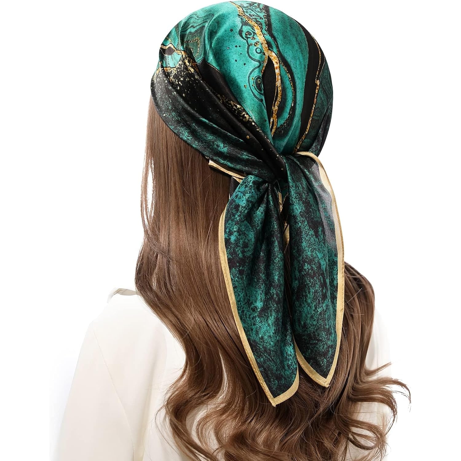 68cm Square Mulberry Silk Hair Scarf: image 3