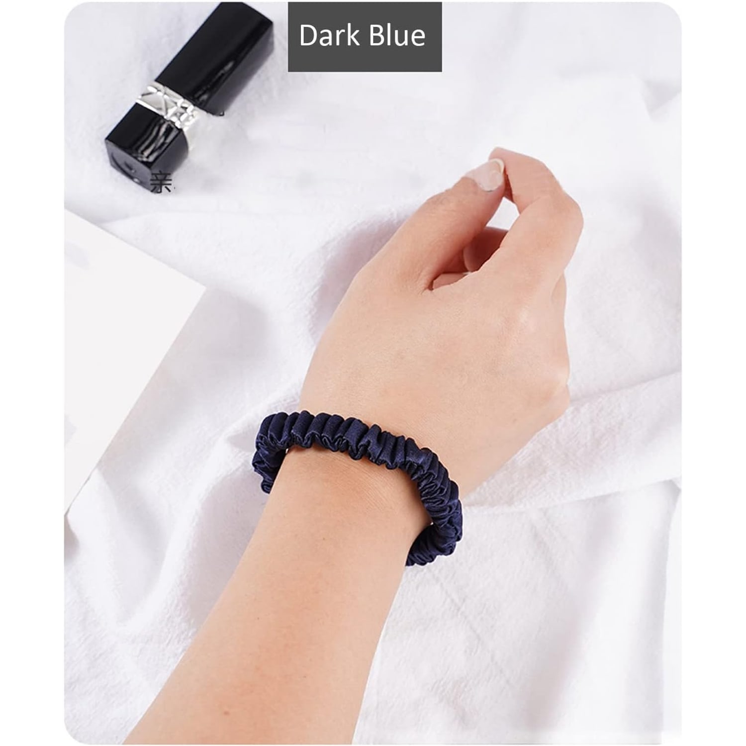 Skinny Mulberry Silk Scrunchies 4 Pack: image 4