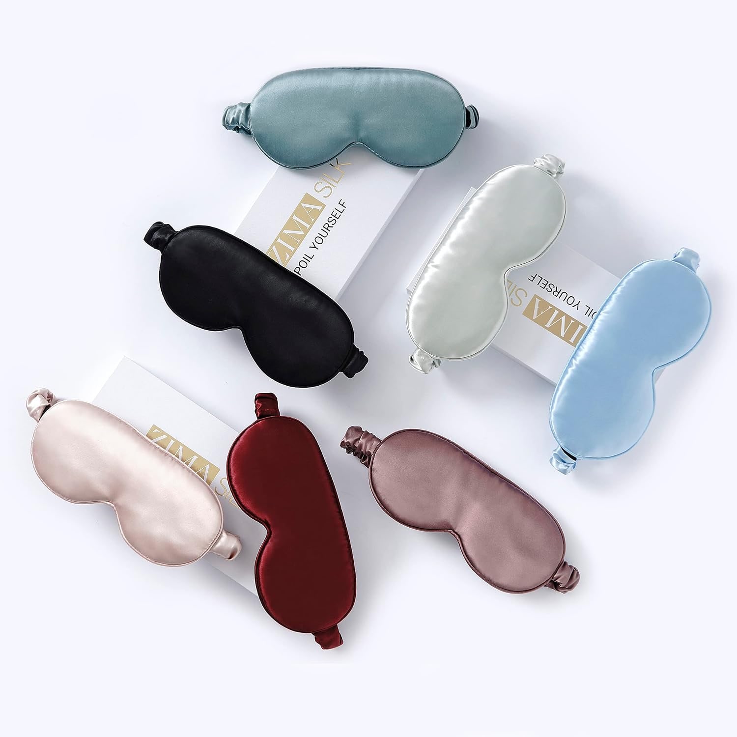 Burgundy 22 Momme Mulberry Silk Sleep Mask: image 6