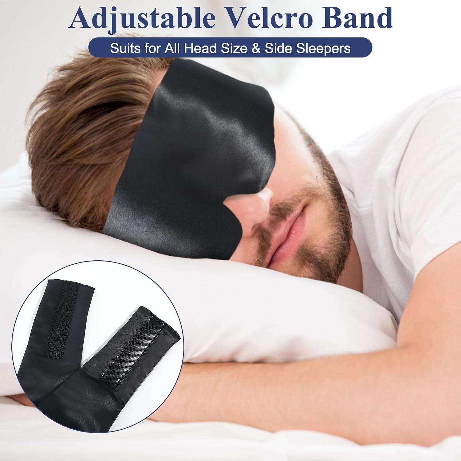 Black 22 Momme Silk Eye Mask