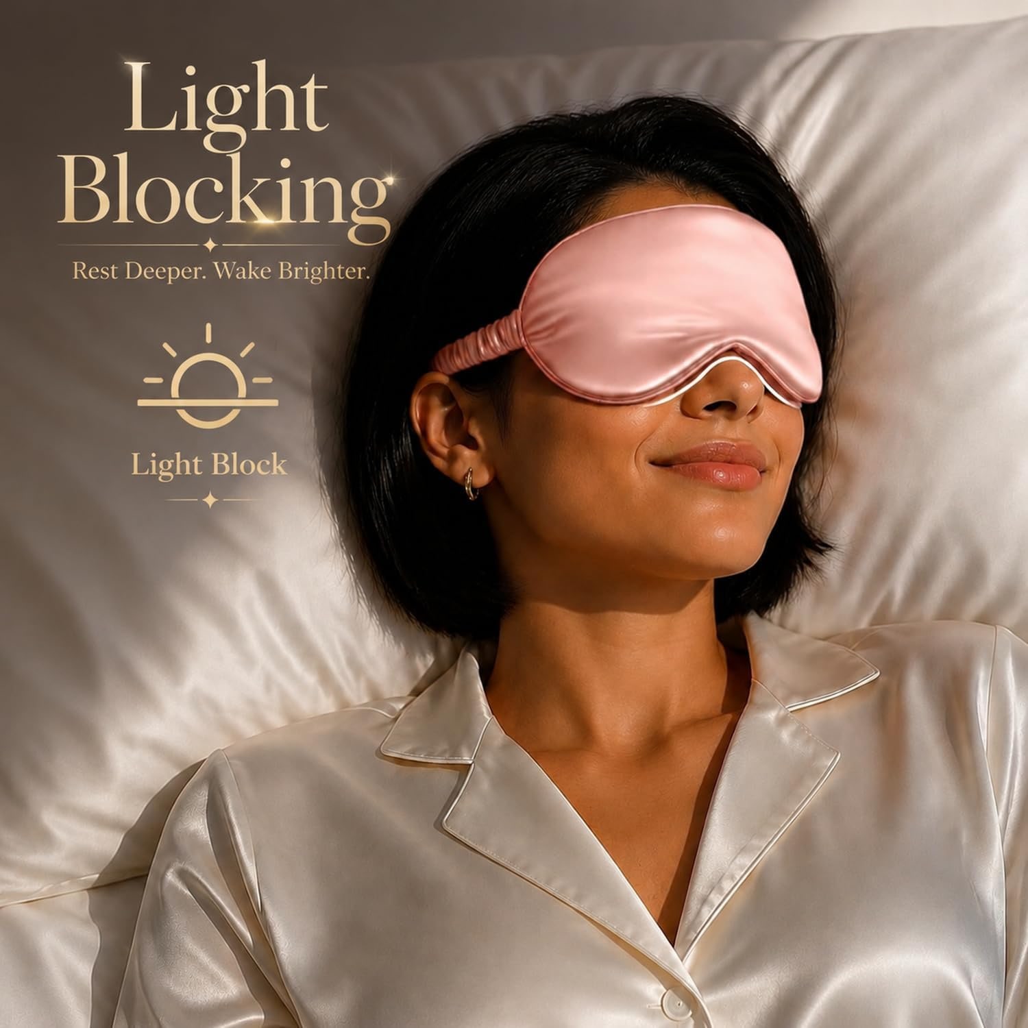 Pink 19 Momme Mulberry Silk Eye Mask with Gift Box: image 5