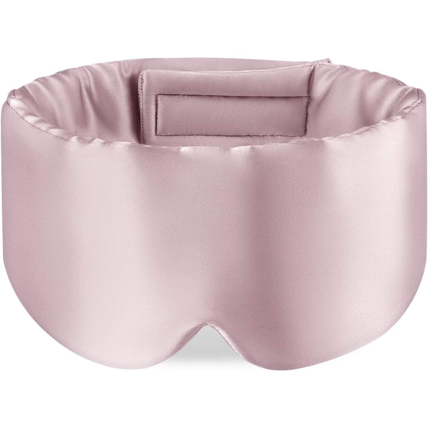 Wide Band Mulberry Silk Sleep Mask in Light Plum